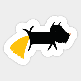 Dog peeing Sticker